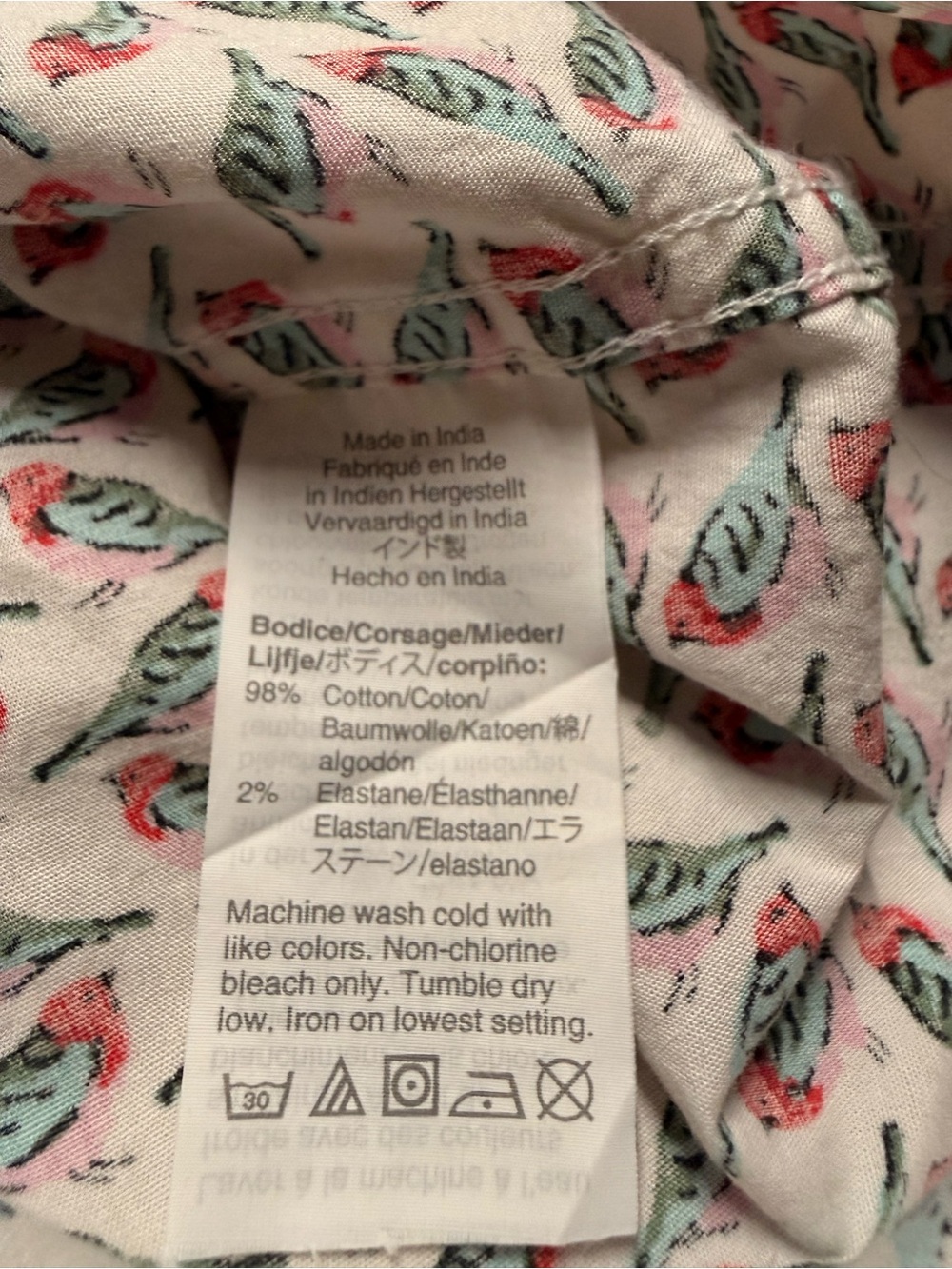 J. Crew Slim Shirt Mens XL Short Sleeve Novelty Bird Print Button Down Resort - Picture 4 of 4